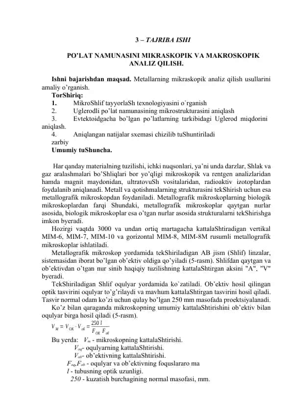 Metallografik mikroskop