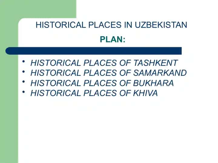 Historical palces in uzbekistan