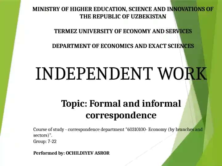 Independent Work