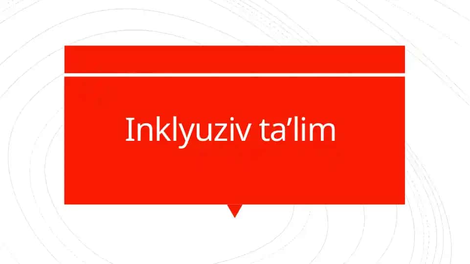 Inklyuziv taʼlim