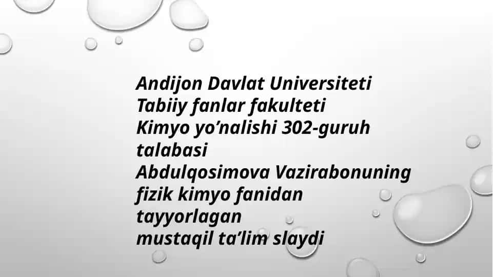 Kimyo yo’nalishida korroziya ingibitorlari va ingibirlash