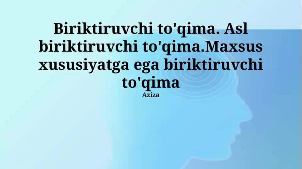 Bog'lovchi to'qimalar