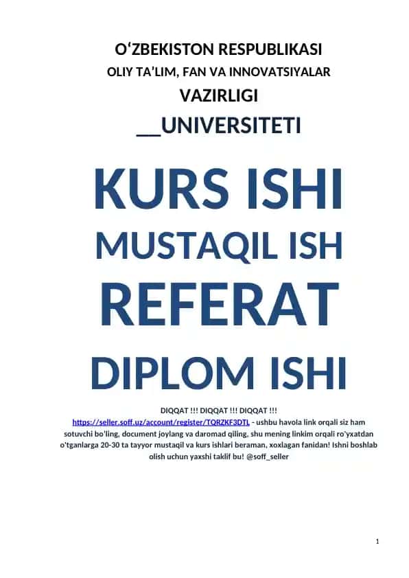Faoliyatning Tushunchasi va Asosiy Turlari