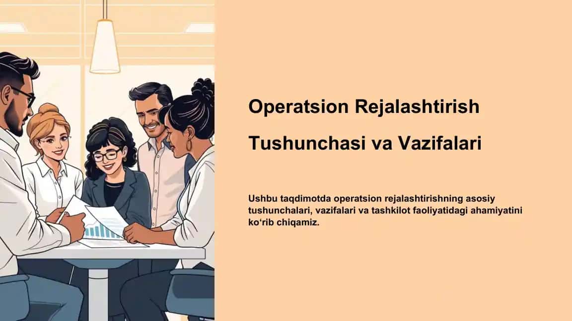 Operatsion Rejalashtirish