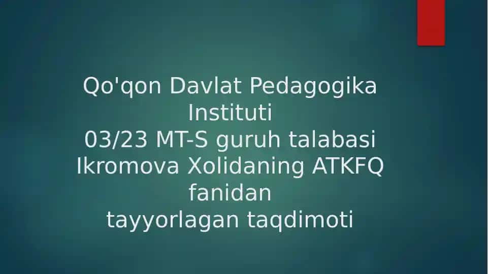 Kompyuter grafikasi tushunchasi