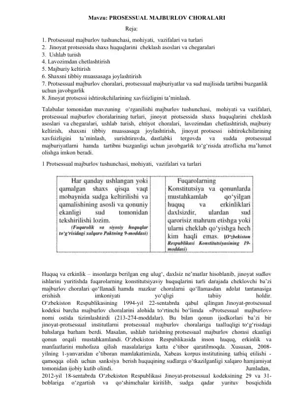 Protsessual majburlov choralari