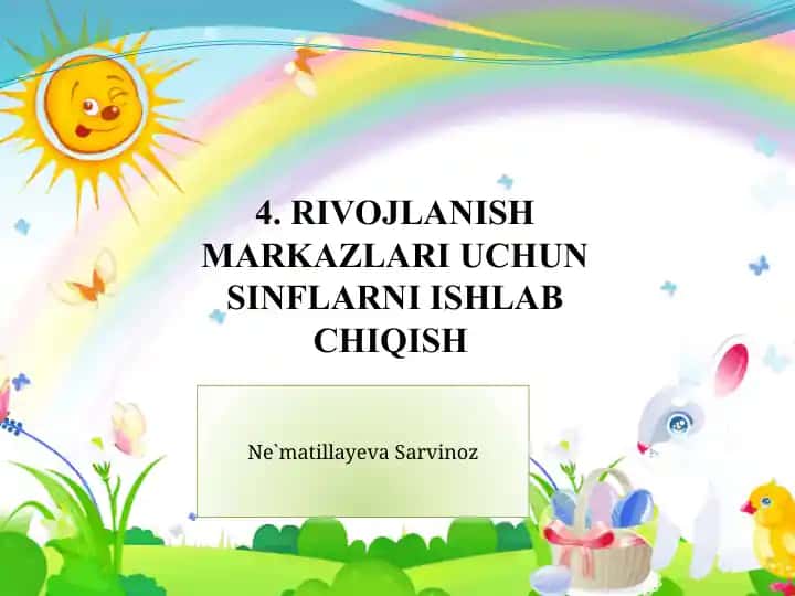 "Syujetli-rolli o‘yinlar va sahnalashtirish" rivojlanish markazida bolalarni ertak bilan tanishtirishda qo‘llaniladigan amaliy uslub va uning turlari