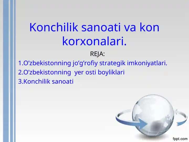 Konchilik sanoati va kon korxonalari