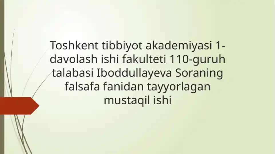Sog’lik oliy qadriyat