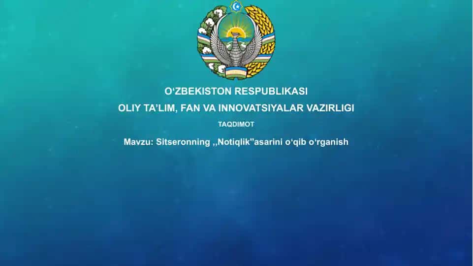 Notiqlik asarlarini o'qib o'rganish