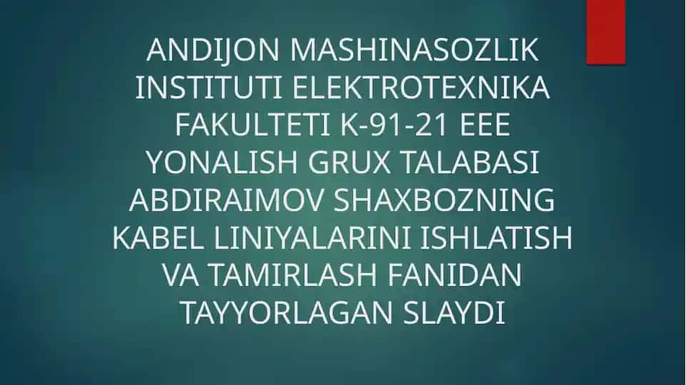 Izolyatsiyali koaksial kabel