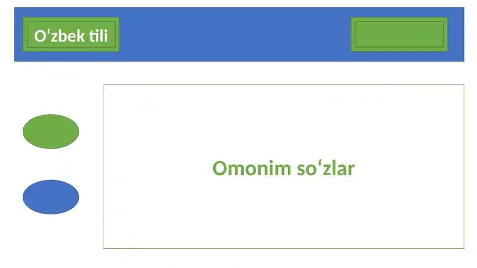 Omonim so‘zlar