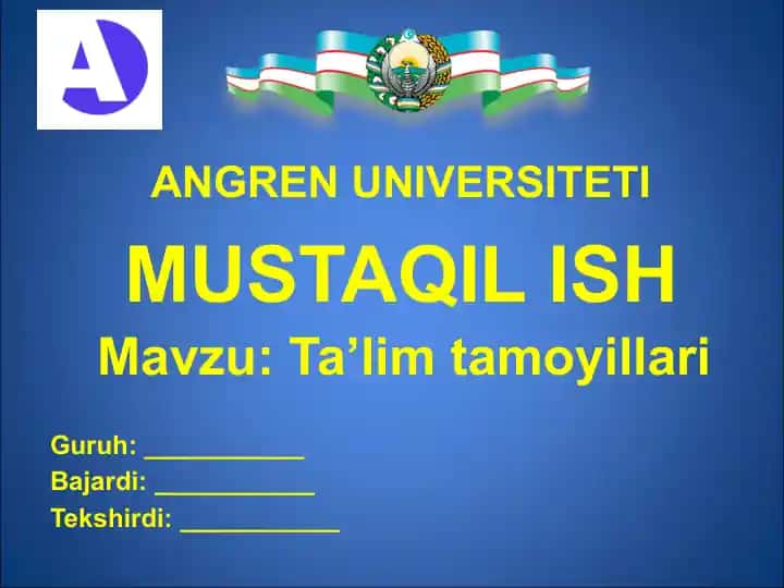 Ta’lim tamoyillari