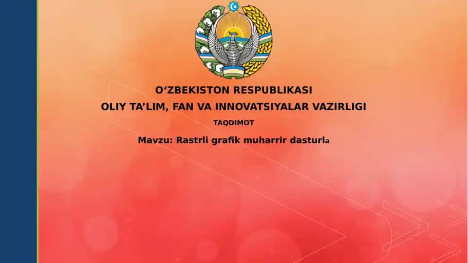 Raster grafik muharrirdasturlа