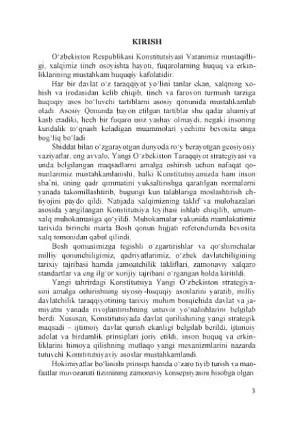 O'zbеkiston Respublikasi Konstitutsiyasi
