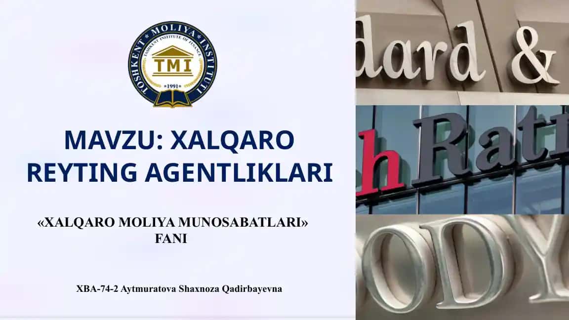 Xalqaro reyting agentliklari