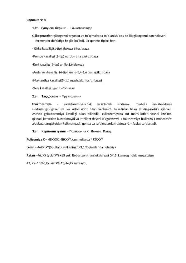 Glikogenozlar