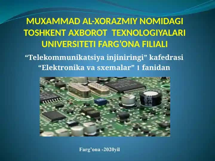 Elektr zanjirlarni hisoblash usullari