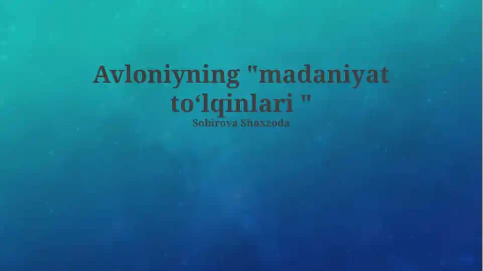 Madaniyat toʻlqinlari