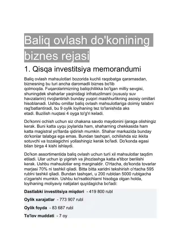 Baliq ovlash do'koni