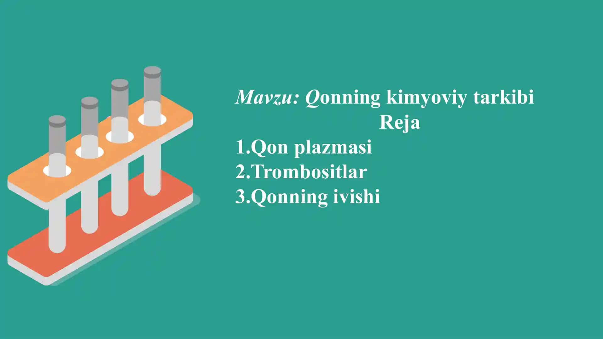 Qonning kimyoviy tarkibi