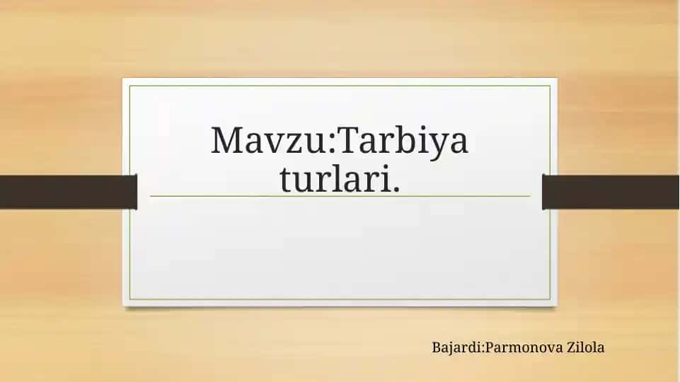 Huquqiy tarbiya