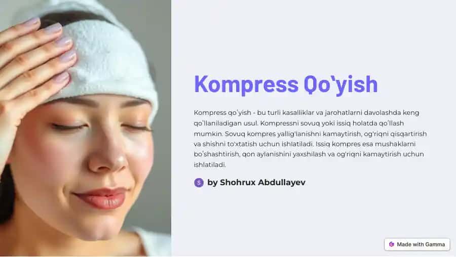 Kompress Qoʻyish