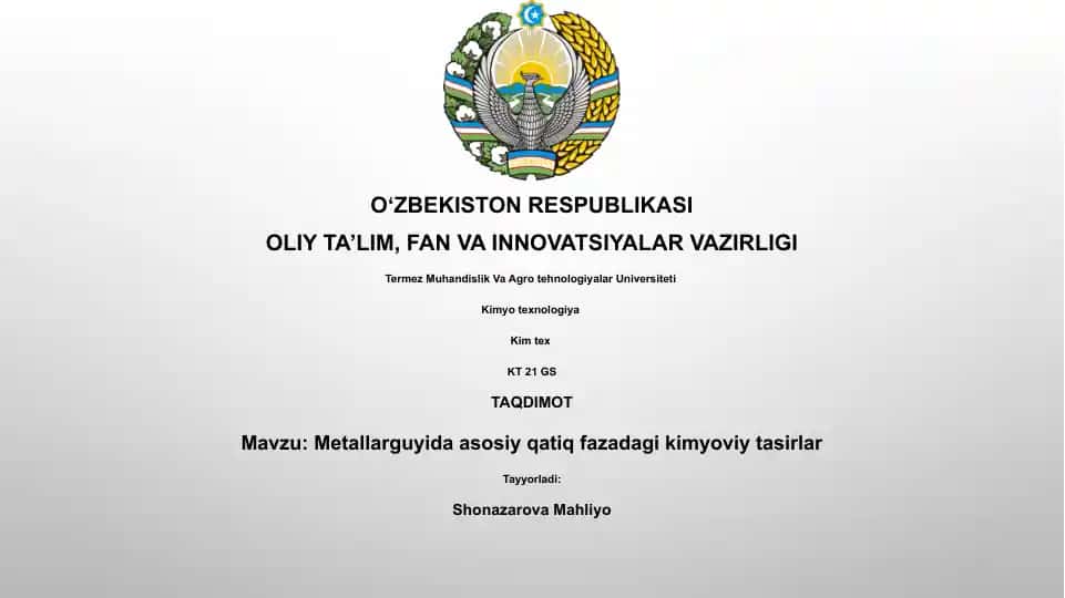 Kimyo texnologiya