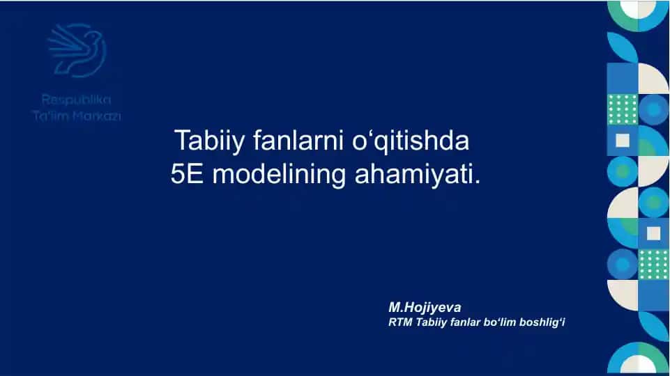 5E modelining ahamiyati