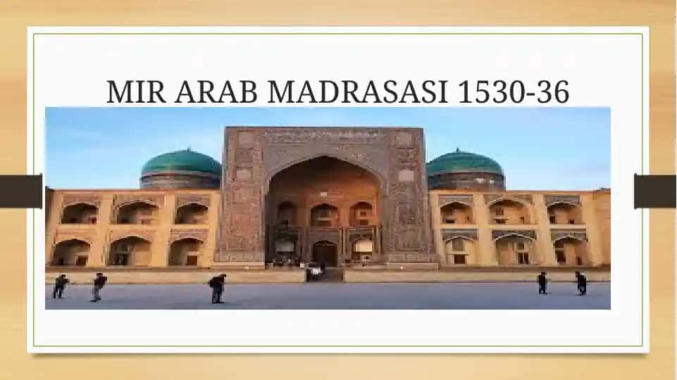 MIR ARAB MADRASASI1530-36