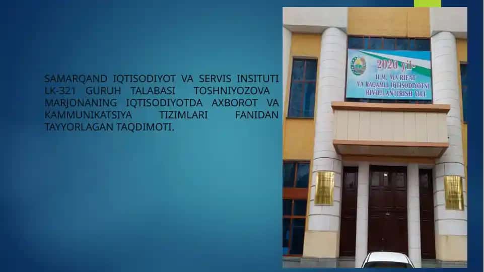 Taqdimotlar Yaratishning Zamonaviy Instrumental Vositalari