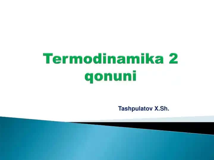 Termodinamika asoslari