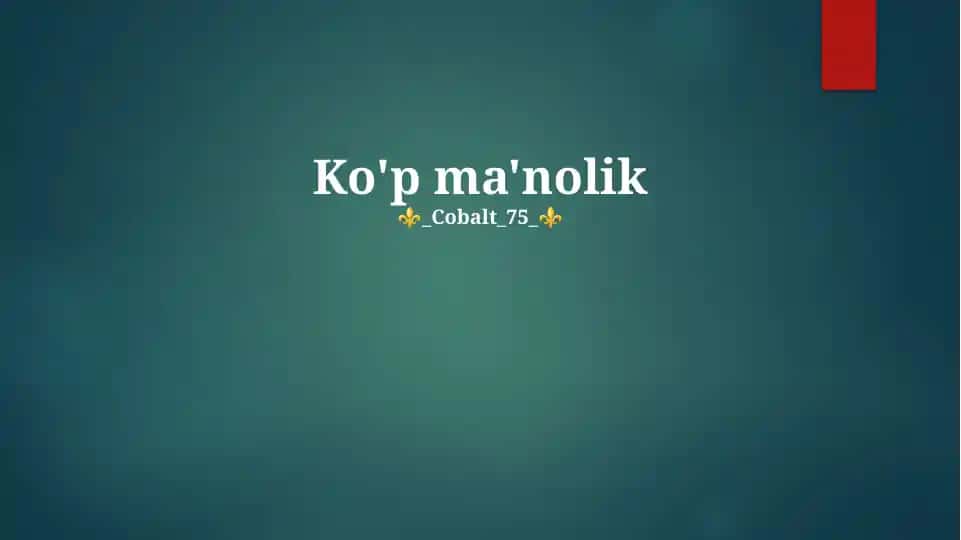 Ko'p ma'nolik