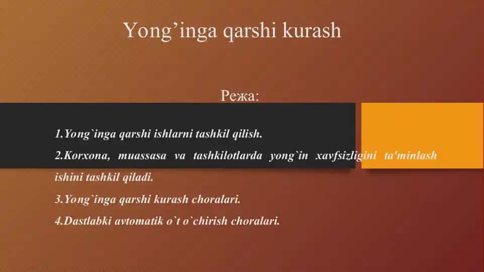 Yong’inga qarshi kurash