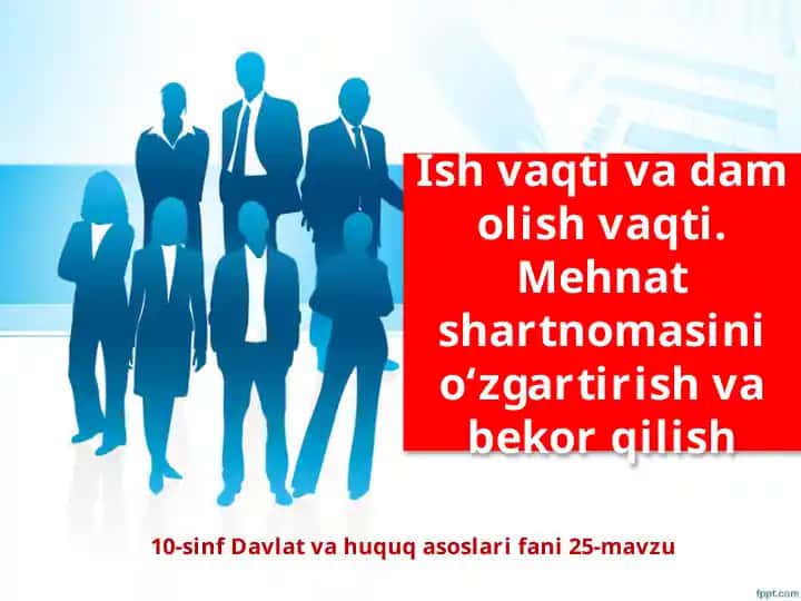 Mehnat Shartnomasi O'zgartirish va Bekorqilish