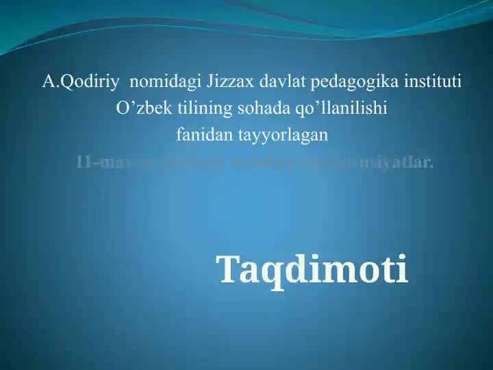 Rasmiy uslubga xos xususiyatlar