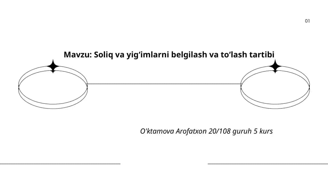 Soliq va yigʻimlarni belgilash va toʻlash tartibi