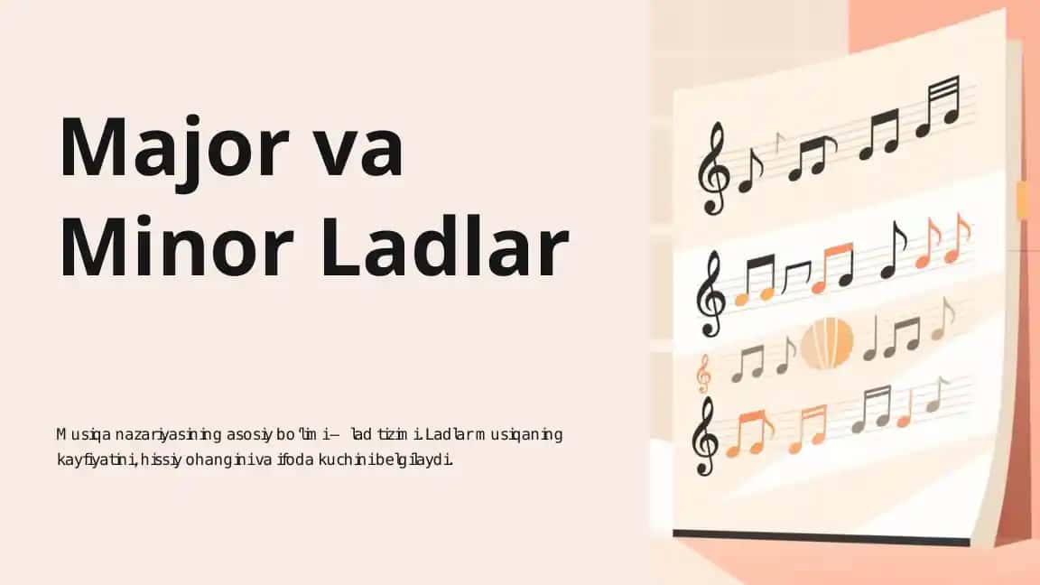 Major va Minor Ladlar