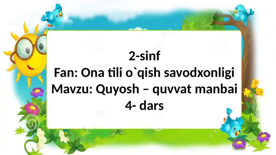 Quyosh – quvvat manbai