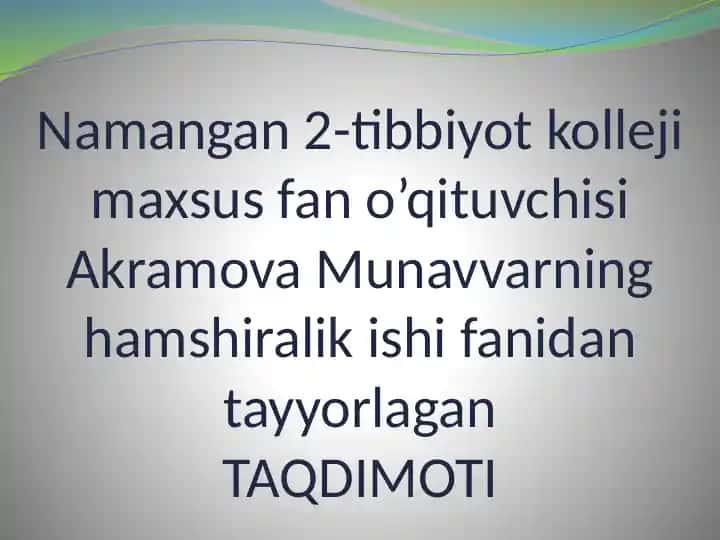Nafas Olish Tizimini Baholash