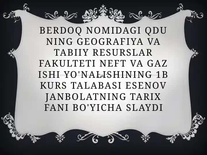 Oʻrta Osiyo madaniy va ilmiy rivojlanishining oltin davri