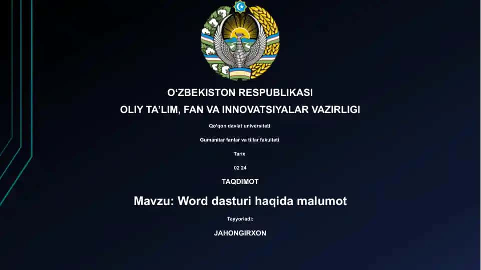 Word dasturi