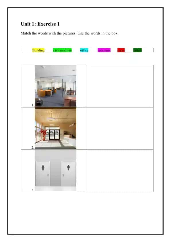 Unit 1: Exercise 1