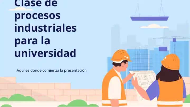 Clase de procesos industriales para la universidad