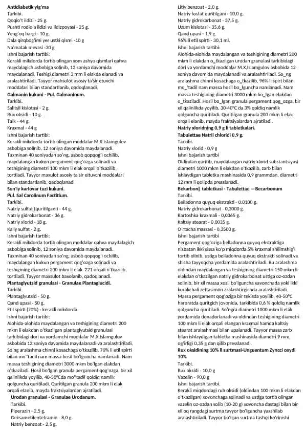 Antidiabetik yig‘ma