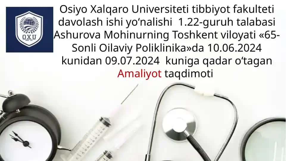 65-Sonli Oilaviy Poliklinika
