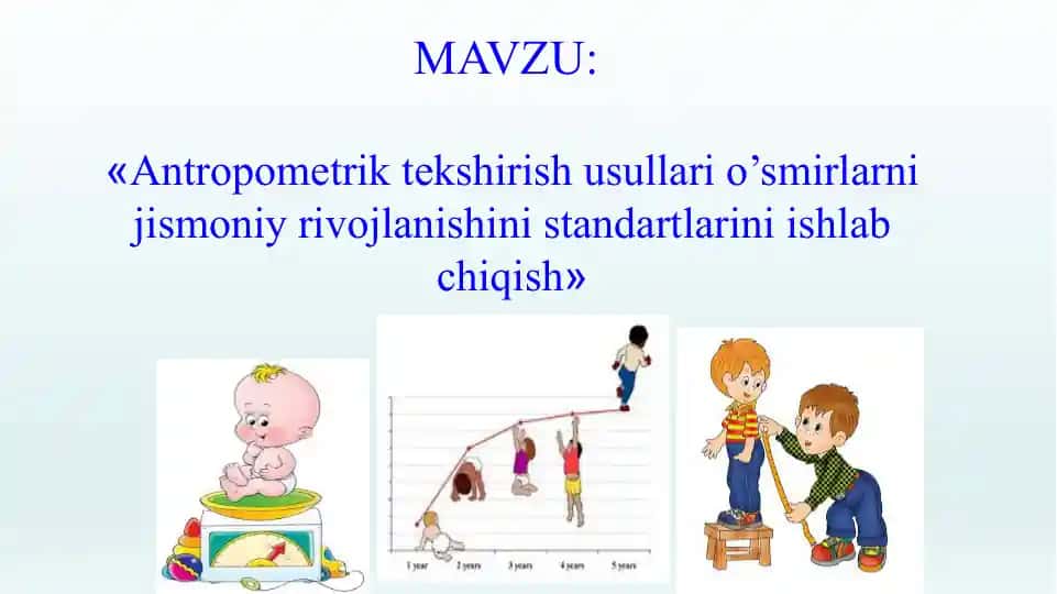 Antropometrik tekshirish usullari