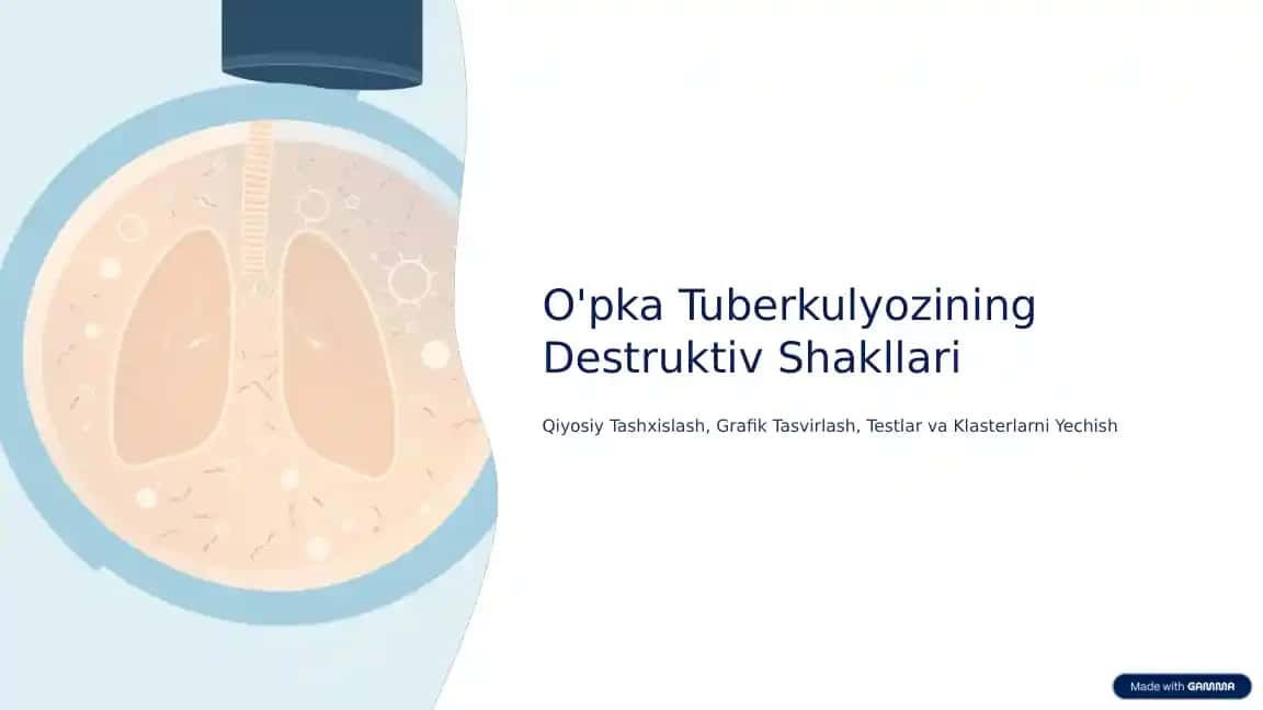 O'pka Tuberkulyozining Destruktiv Shakllari
