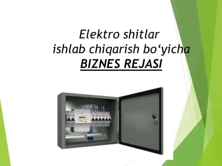 Elektro shitlar ishlab chiqarish bo‘yicha BIZNES REJASI