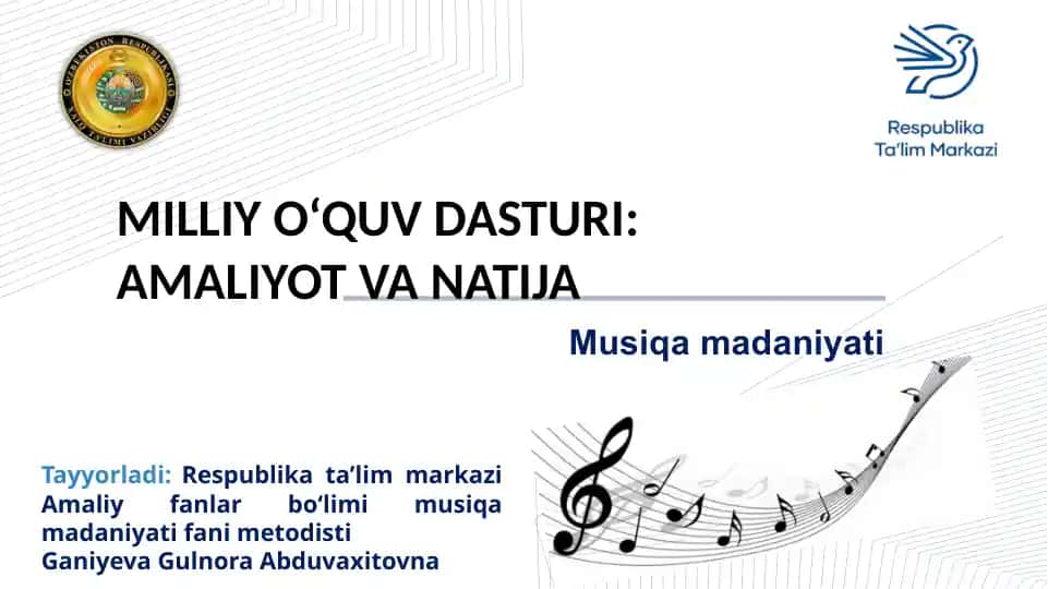 Respublika Ta'lim Markazi Musiqa madaniyati
